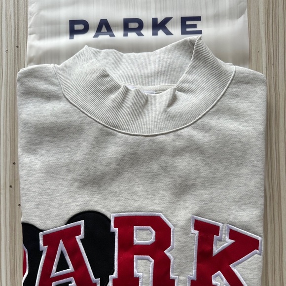 Parke Jean Heart Varsity Mockneck Sizes: S/M - Picture 5 of 5